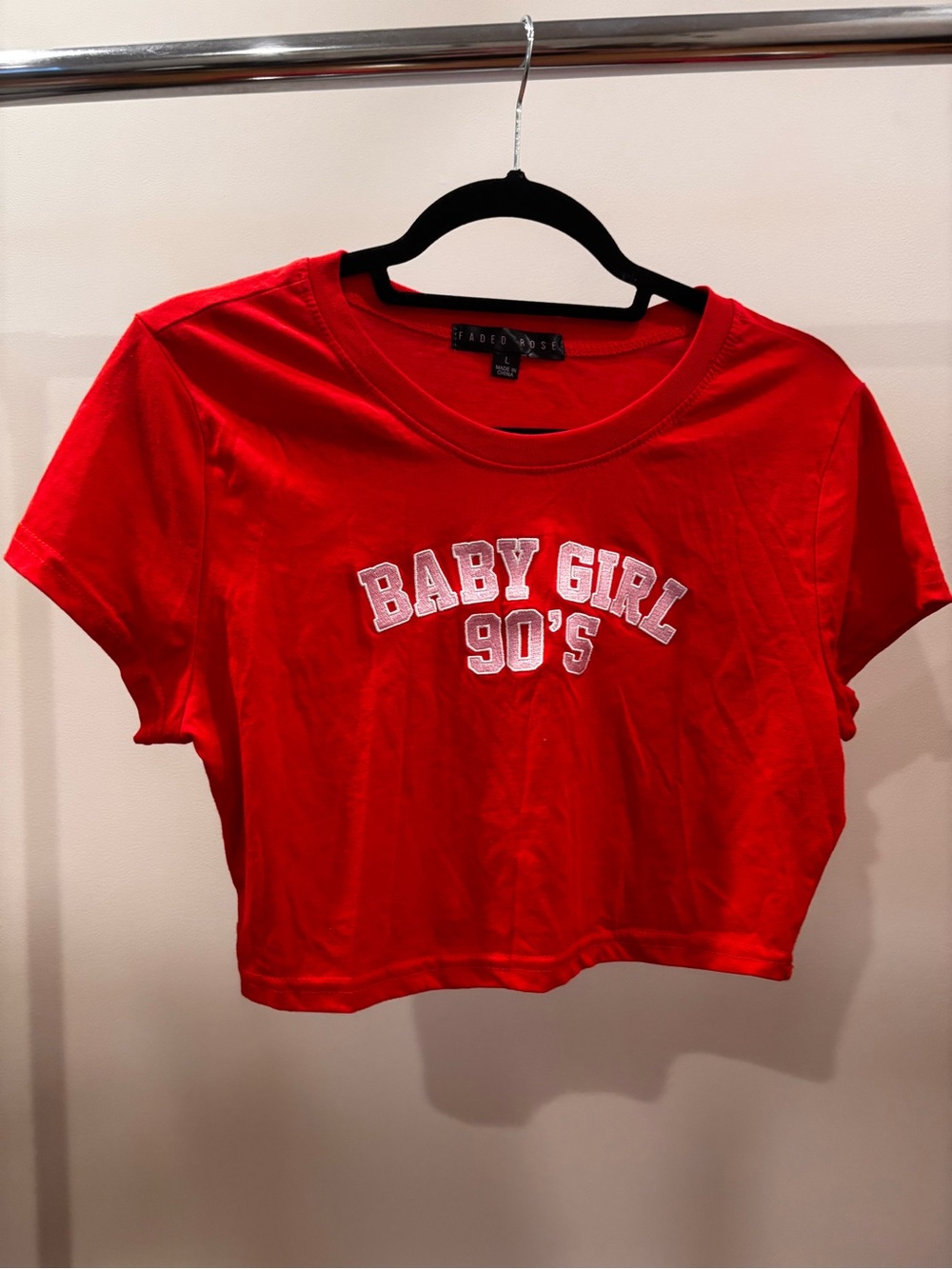 Faded Glory Red Crewneck Tee